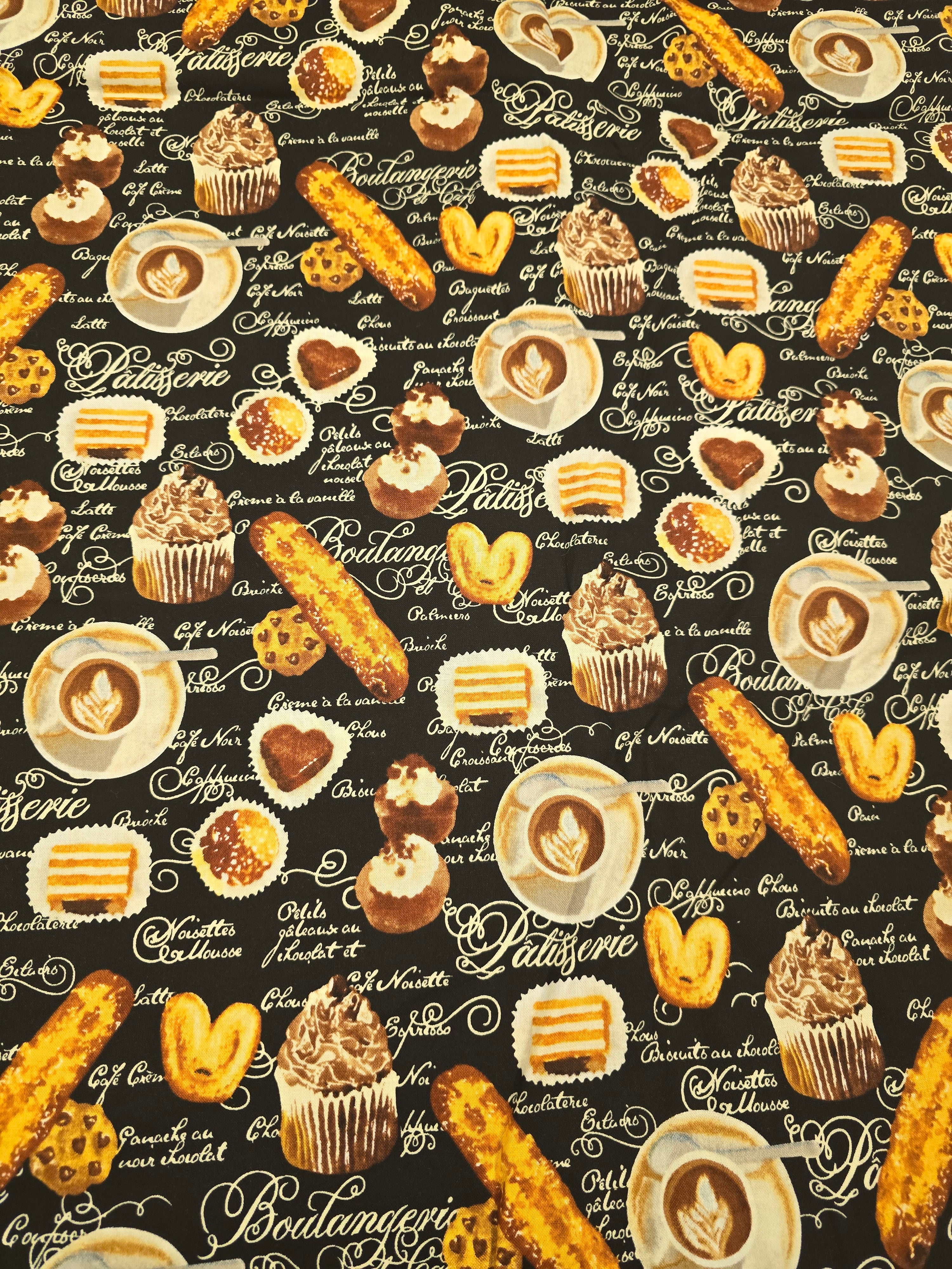 Coffee Themed 1 yard Precuts Quilt Fabric Bundle