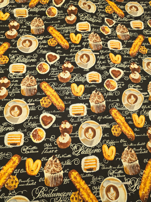 Coffee Themed 1 yard Precuts Quilt Fabric Bundle