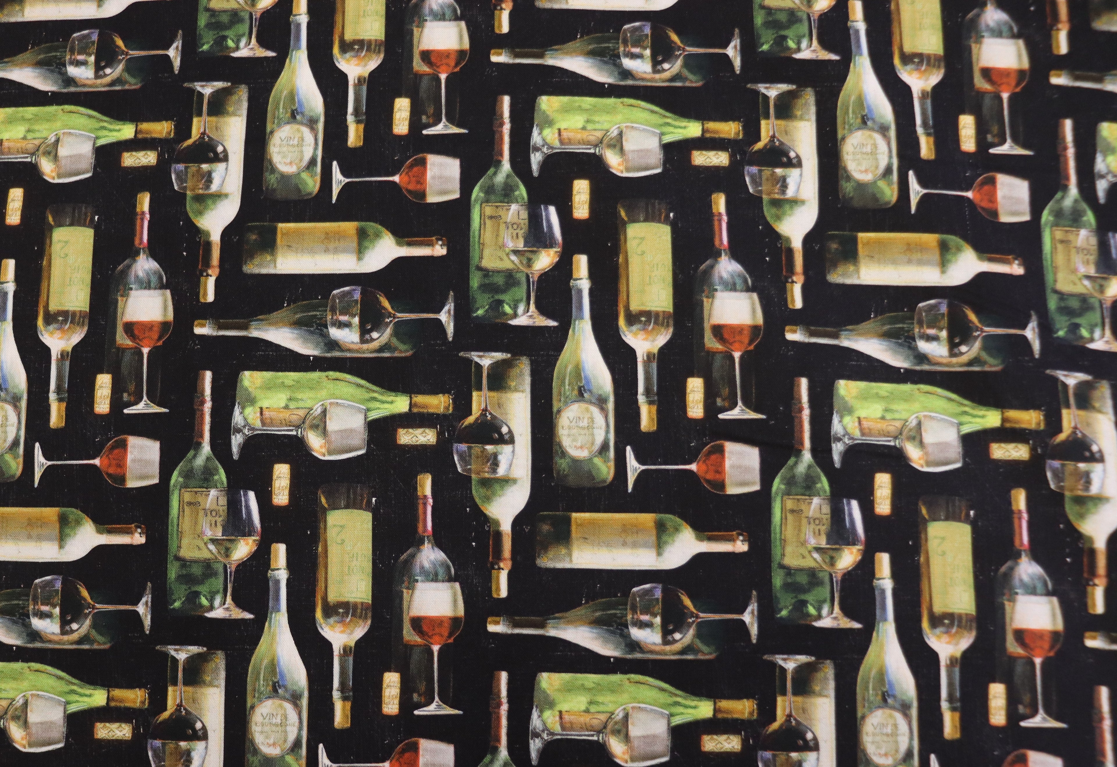 Wine Themed 1 yard Precuts Quilt Fabric Bundle