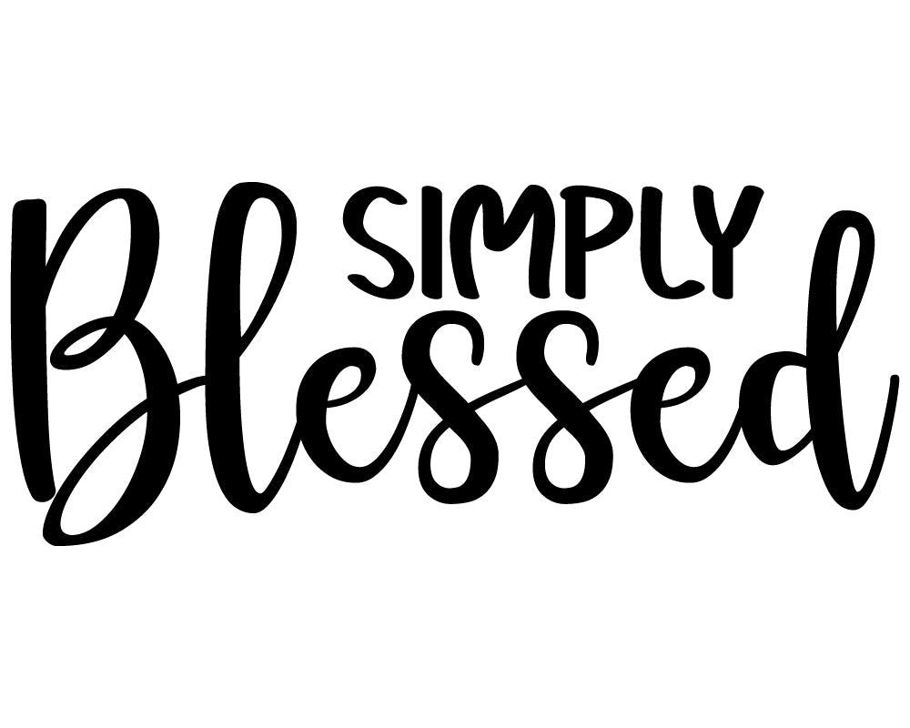 Simply Blessed Vinyl Sticker/Decal