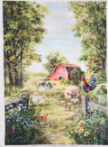 Homestead Memories Farm Quilt Fabric Panel By Hoffman Fabrics