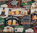 The Cave Cave Signs Quilt Fabric by Northcott