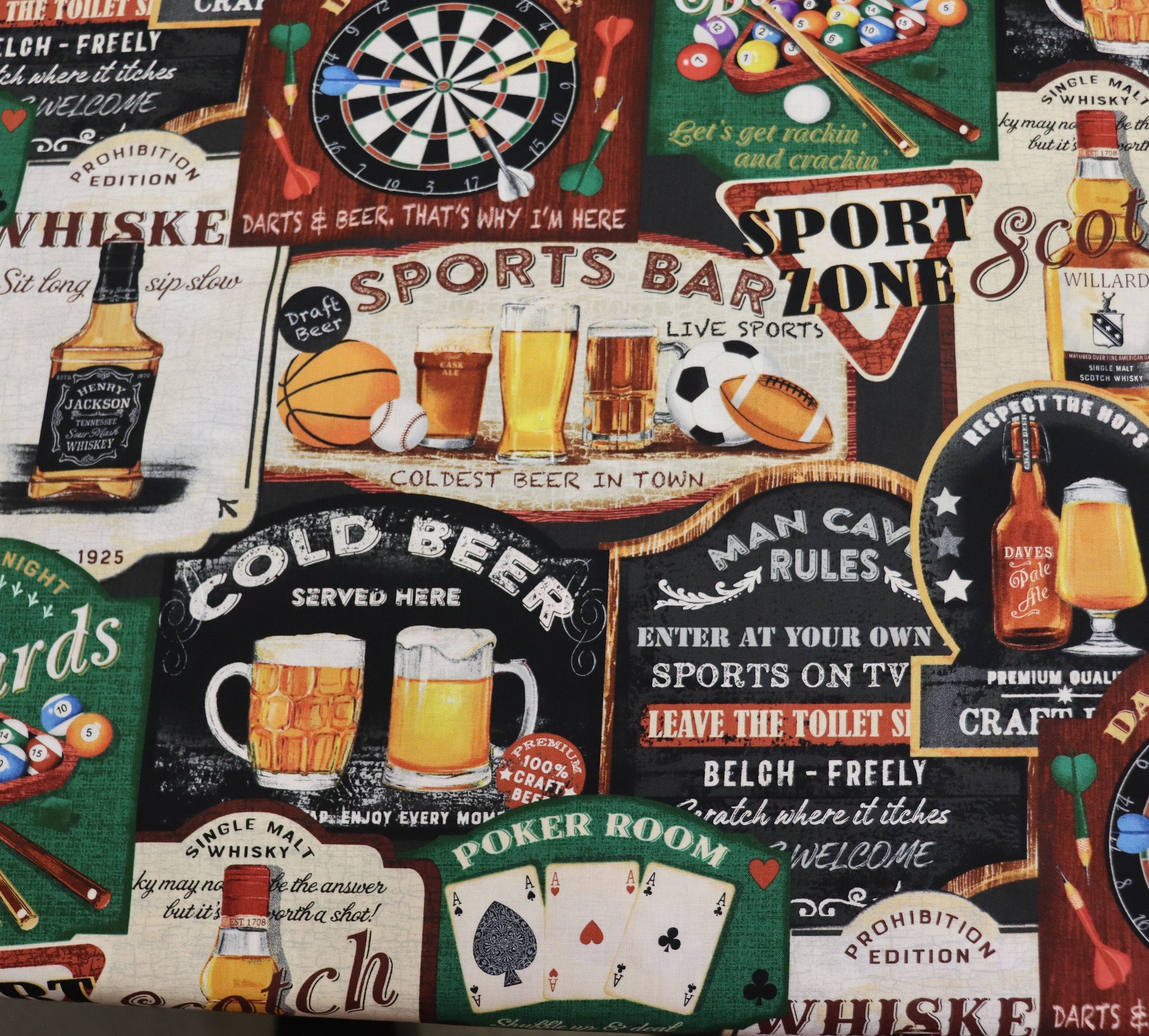 The Cave Cave Signs Quilt Fabric by Northcott