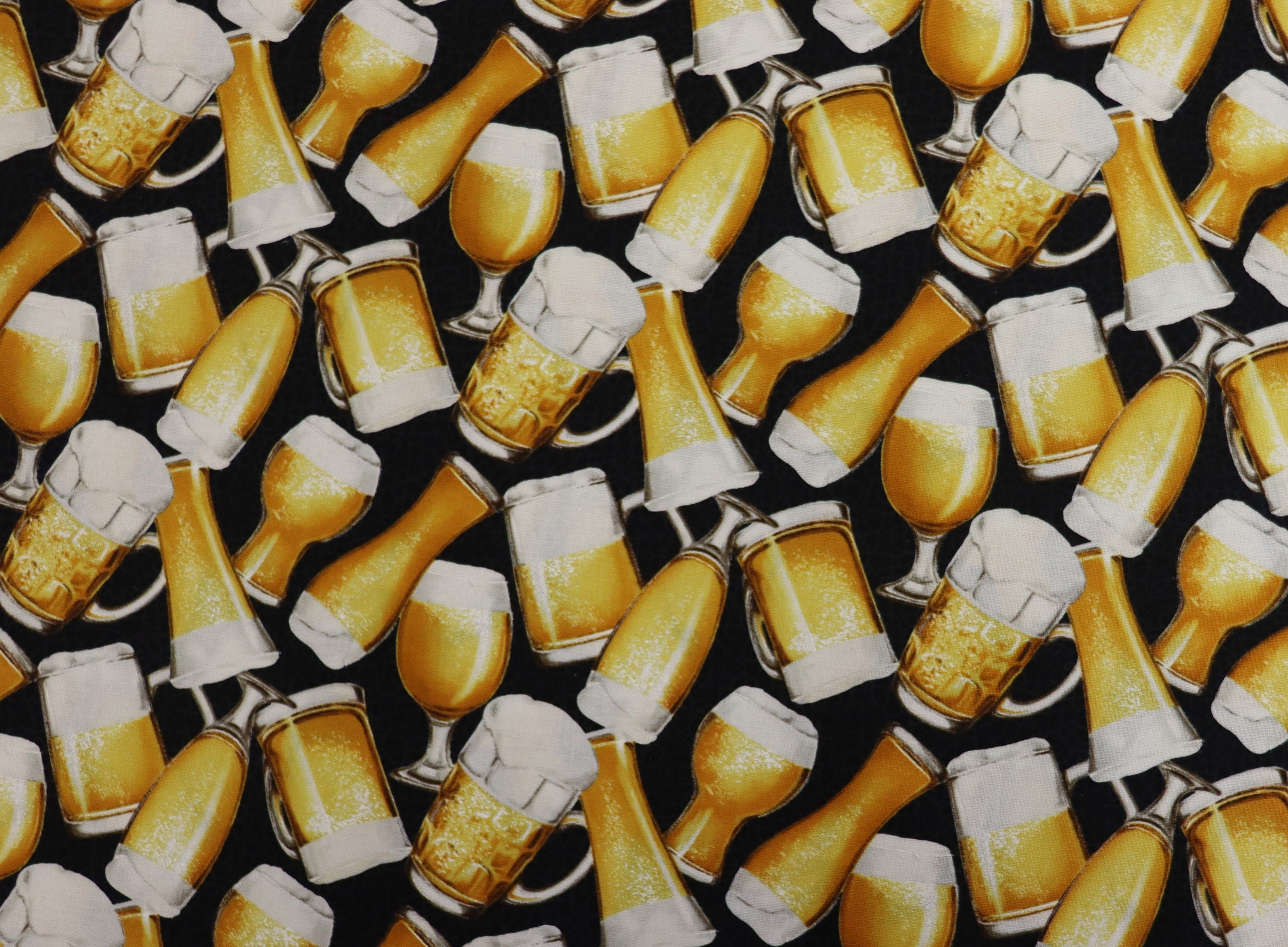 The Cave Beer Glasses Quilt Fabric by Northcott Fabrics