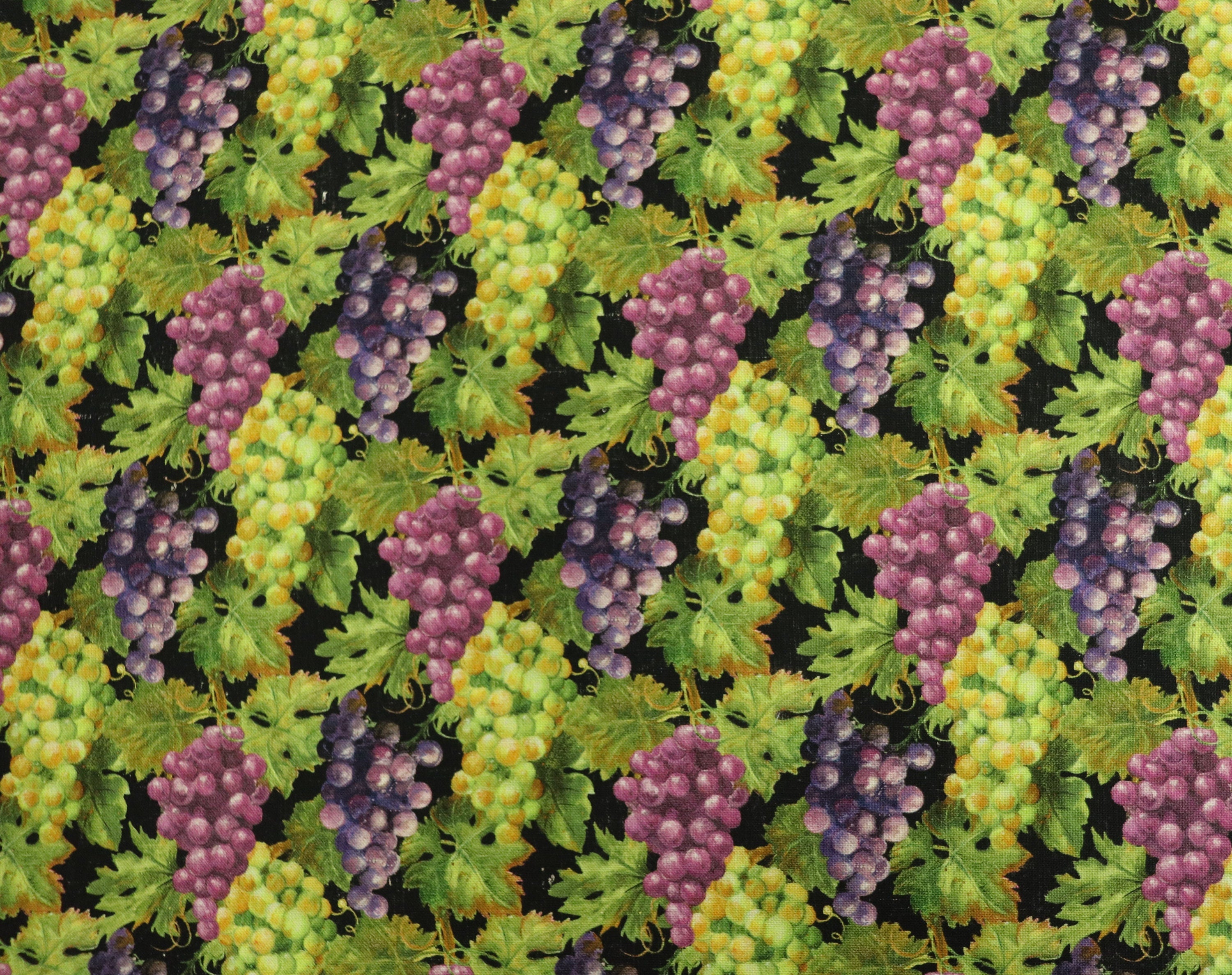 Life Happens Wine Helps Grapes Quilt Fabric by Northcott Fabrics