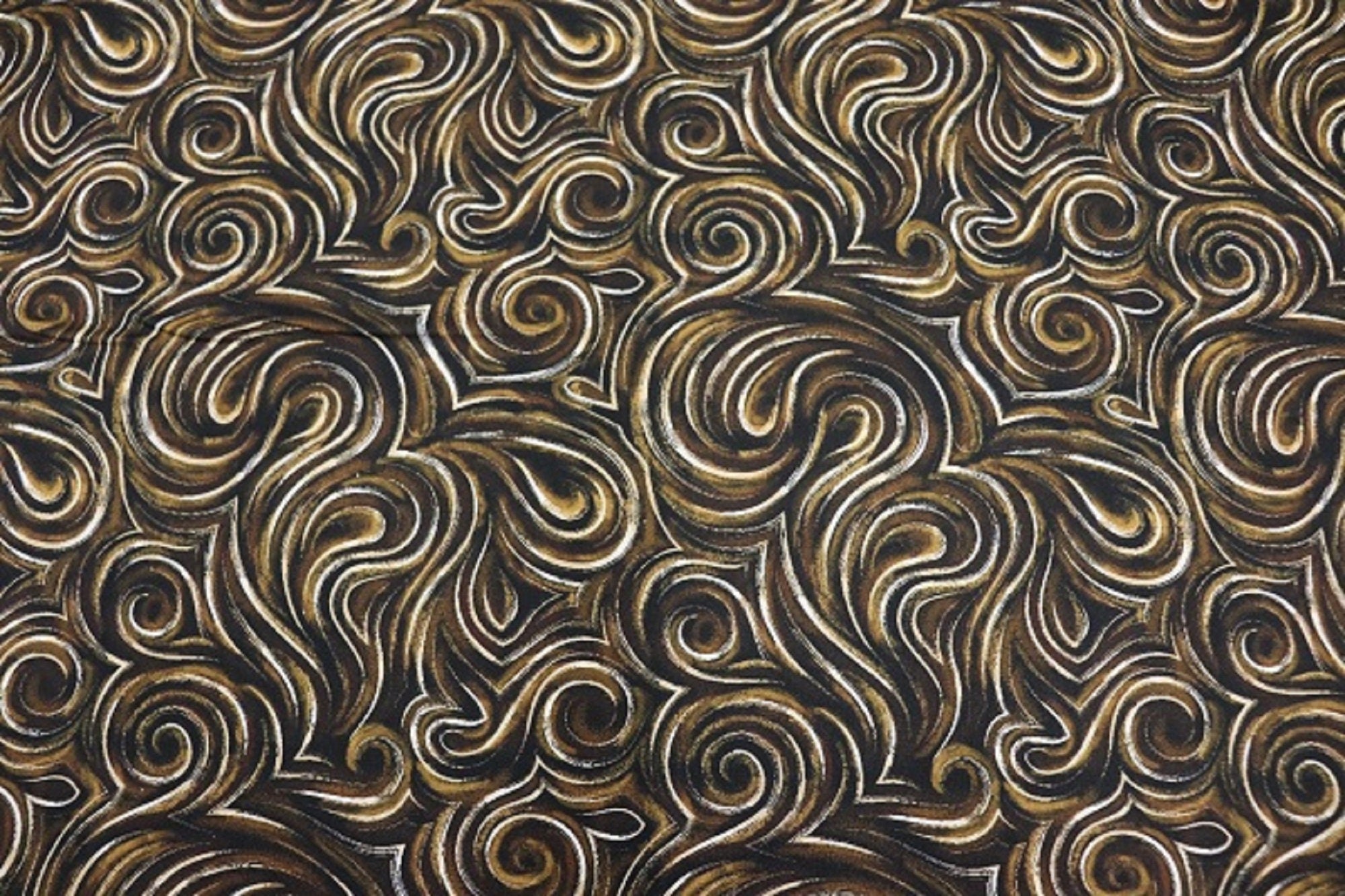 Coffee Swirls Quilt Fabric by Timeless Treasures