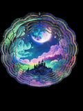 10" Castle Wind Spinner: Sublimation Print Aluminum Art