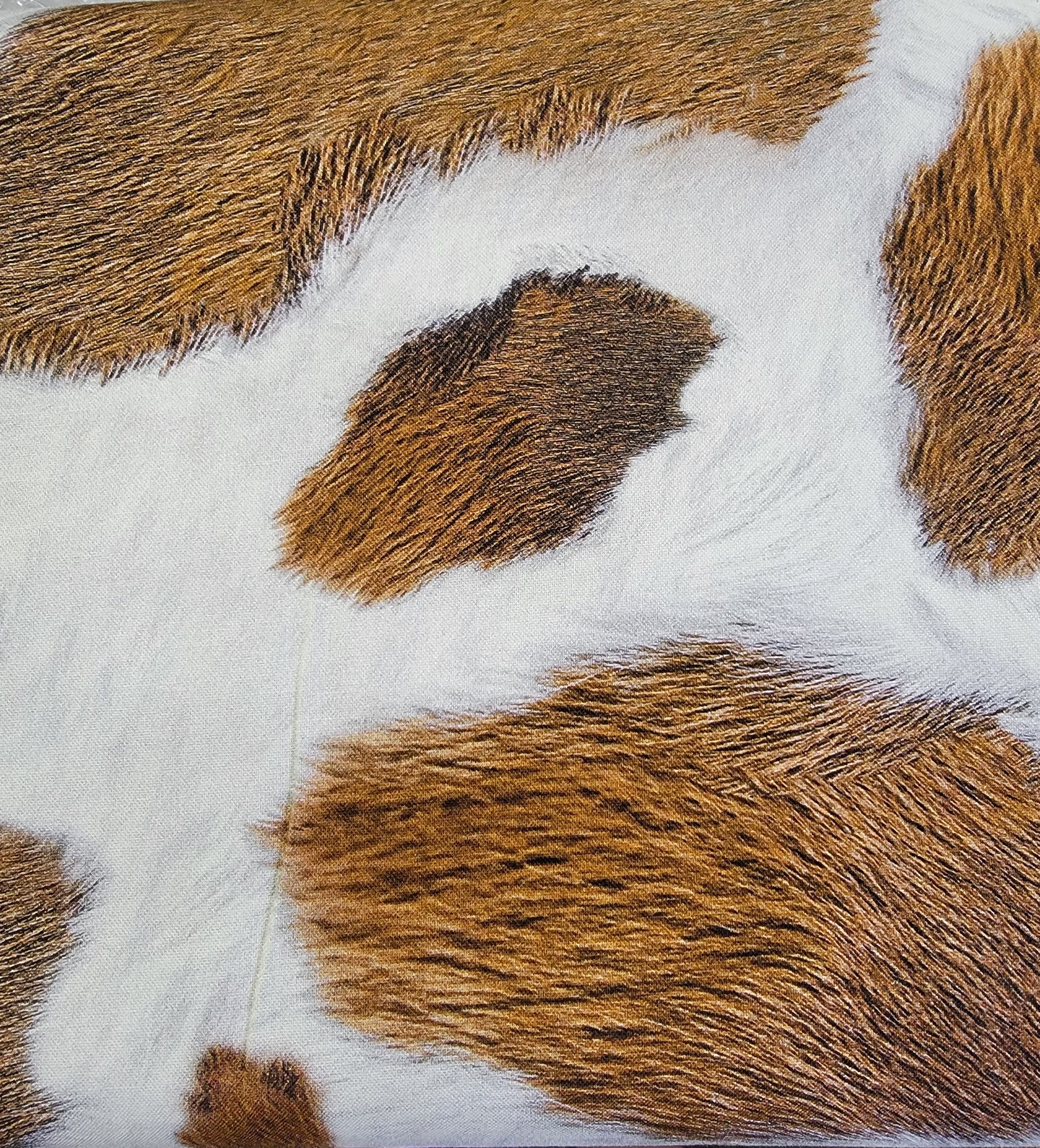 Sun Up to Sun Down "Fur" Brown or Black Quilt Fabric by Hoffman Fabrics