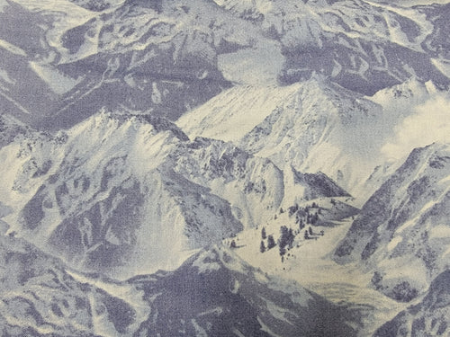 Blue Mountain Blender "Winter Gathering" Quilt Fabric By Northcott Fabrics