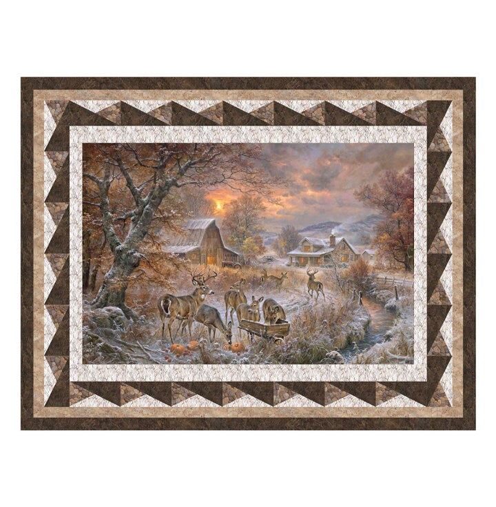 Quilt Kit-First Frost Vintage Frame by Northcott Fabrics