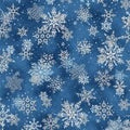 Whispering Woods Silver Snowflakes Quilt Fabric by Hoffman Fabrics