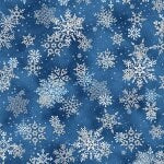 Whispering Woods Silver Snowflakes Quilt Fabric by Hoffman Fabrics