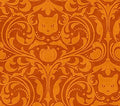 Hallow's Eve Orange Damask by Cerrito Creek Studio Quilt Fabric by Northcott Fabrics