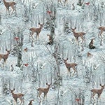 Winter Tales Snow Quilt Fabric By Hoffman Fabrics