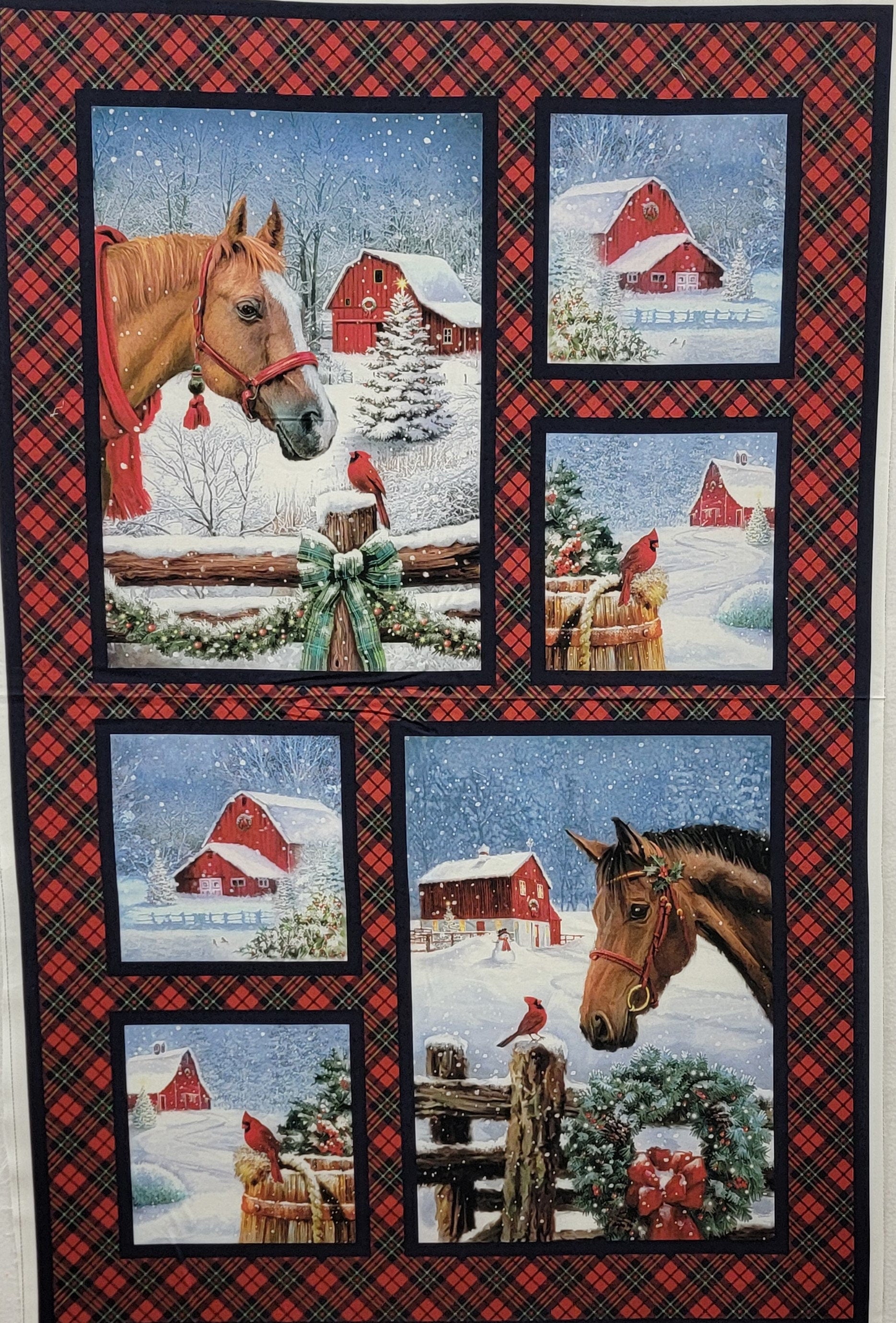 Farmstead Friends Quilt Fabric Panel By Northcott Fabrics