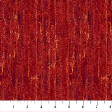 Farmstead Friends Red Wood Planks Quilt Fabric By Northcott Fabrics