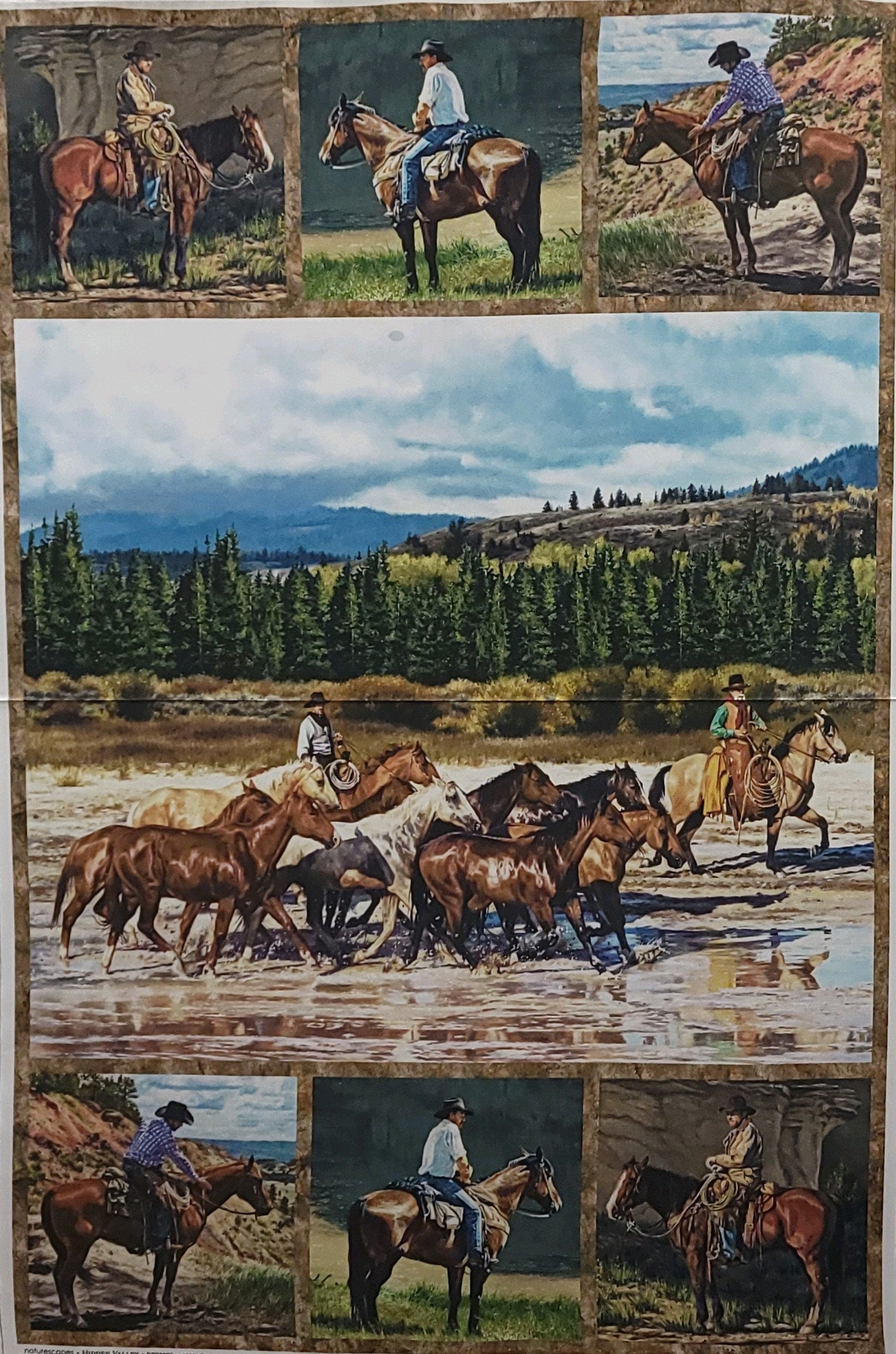 Hidden Valley Quilt Fabric Panel By Northcott Fabrics