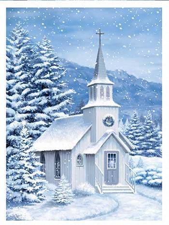 All That Glitters Church Quilt Fabric Panel By Northcott Fabric