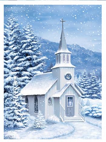All That Glitters Church Quilt Fabric Panel By Northcott Fabric
