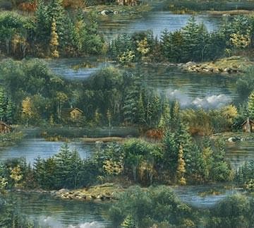 Northwood Naturescapes Allover Trees Quilt Fabric by Northcott Fabrics