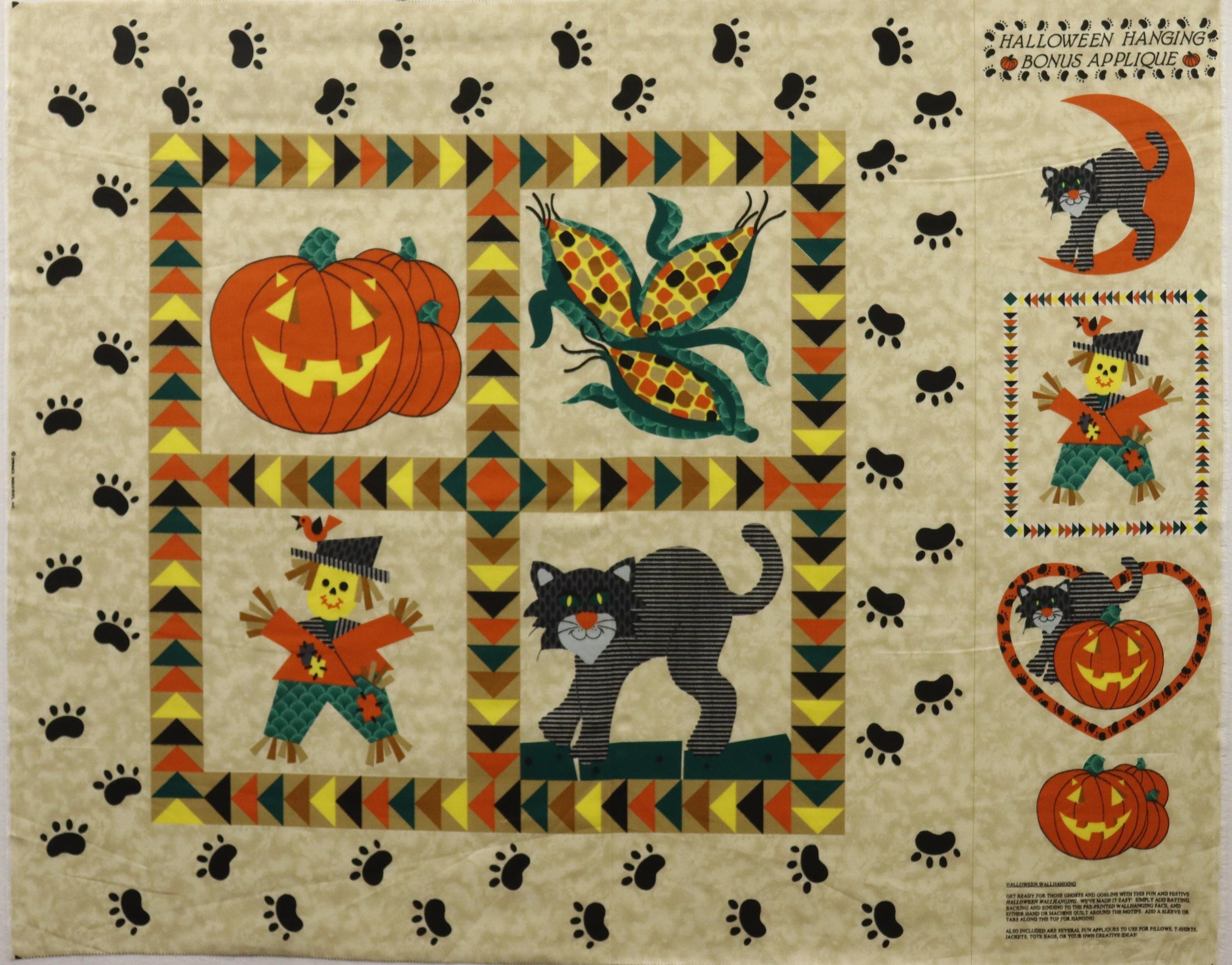 Halloween Wall Hanging Fabric Panel
