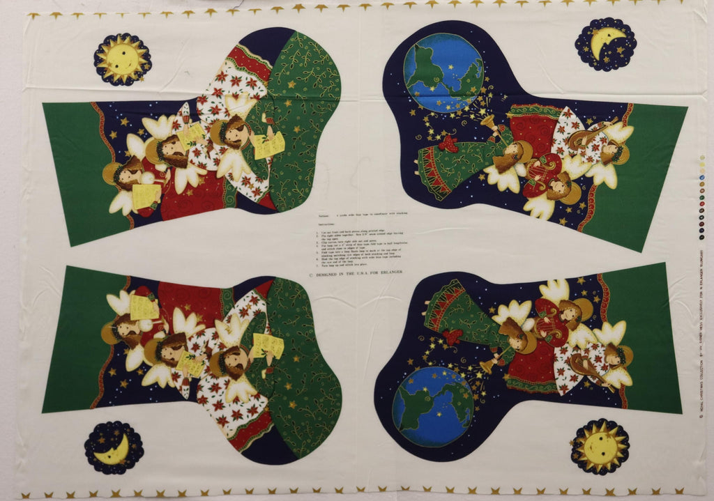 Royal Christmas Collection Angel Fabric Stockings