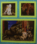 The Lion of Judah Green Quilt Fabric Panel By Westminster Fibers