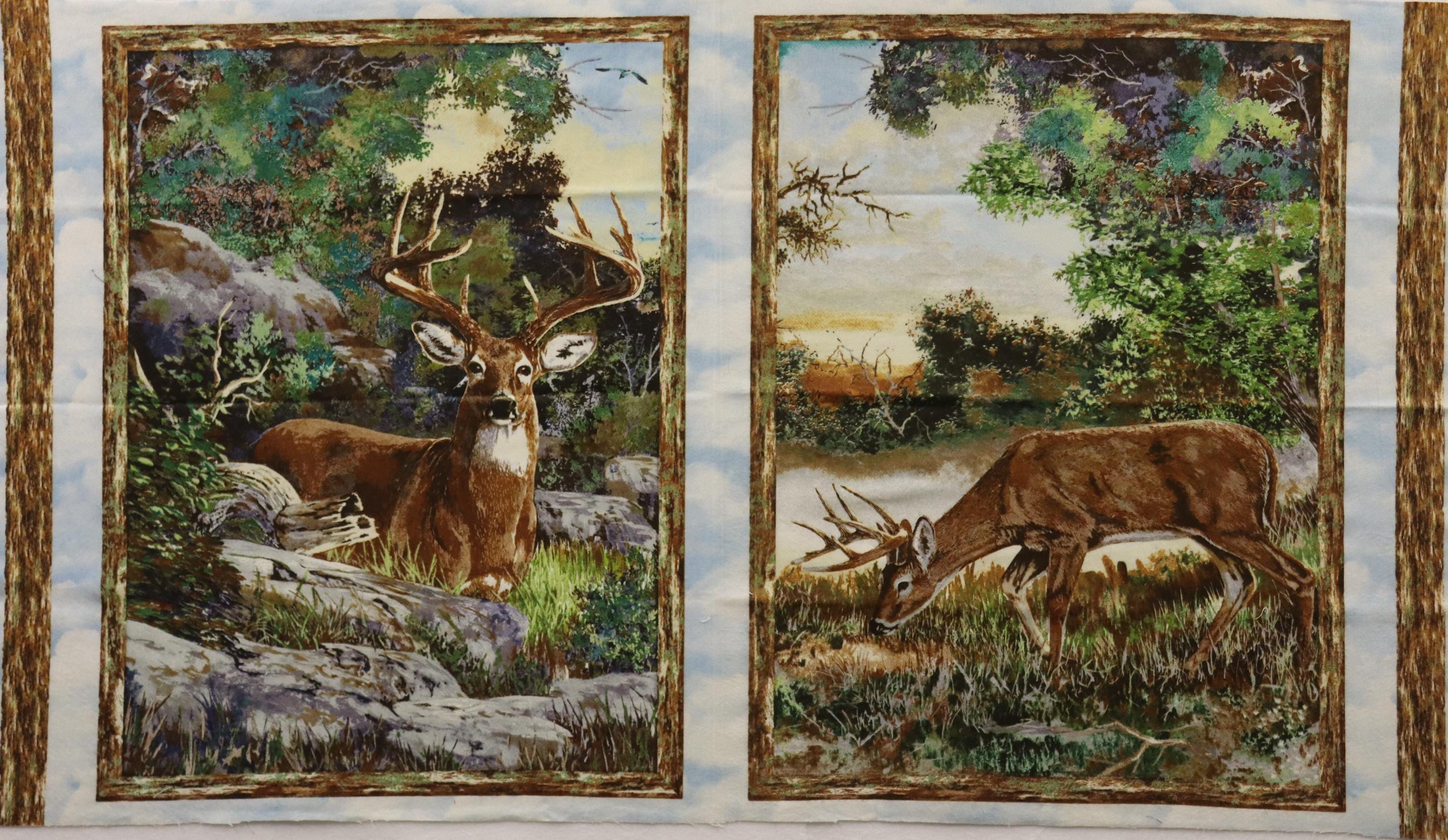 A Change of Scenery Flannel Fabric Panel ~ Wilmington Fabrics