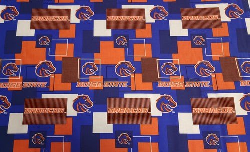 Boise State Quilt Fabric By Sykel Enterprises