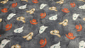 Home On The Range Cowboy Hats Gray Background Quilt Fabric Blank Quilting