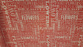 Cottage Joy Red Background Flower Words Quilt Fabric By Windham Fabrics