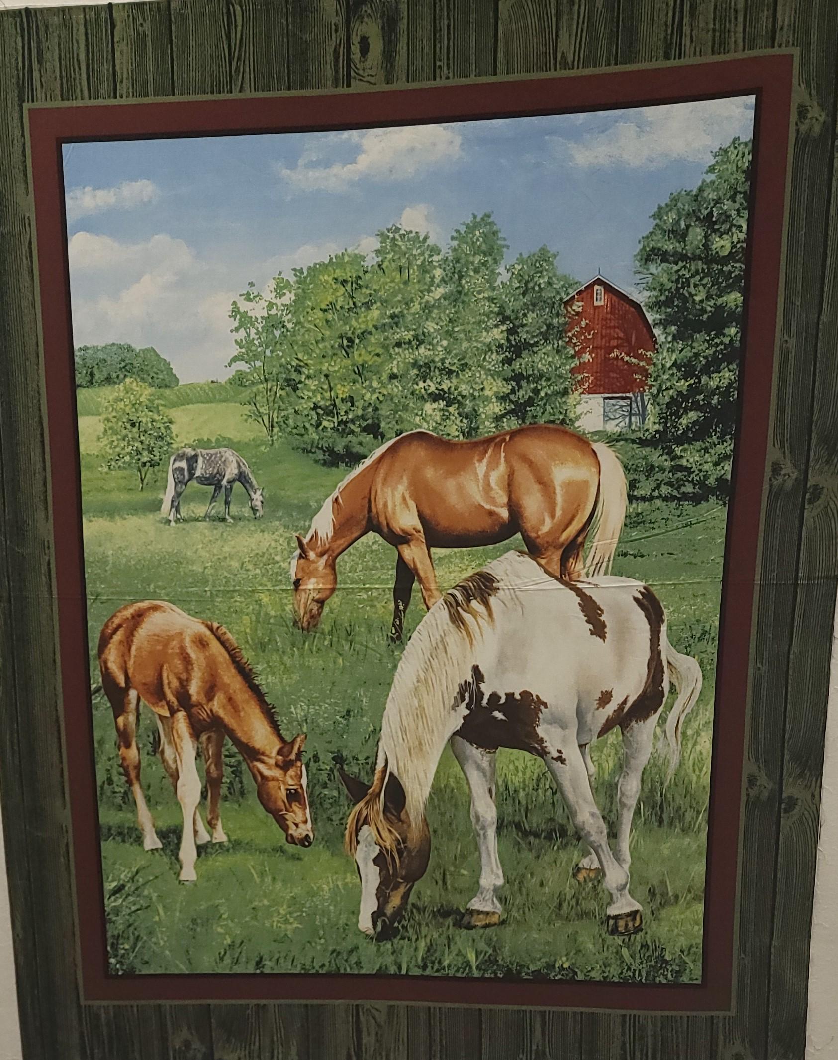 Valley Crest Horse Wall Hanging Panel ~ Springs Creative
