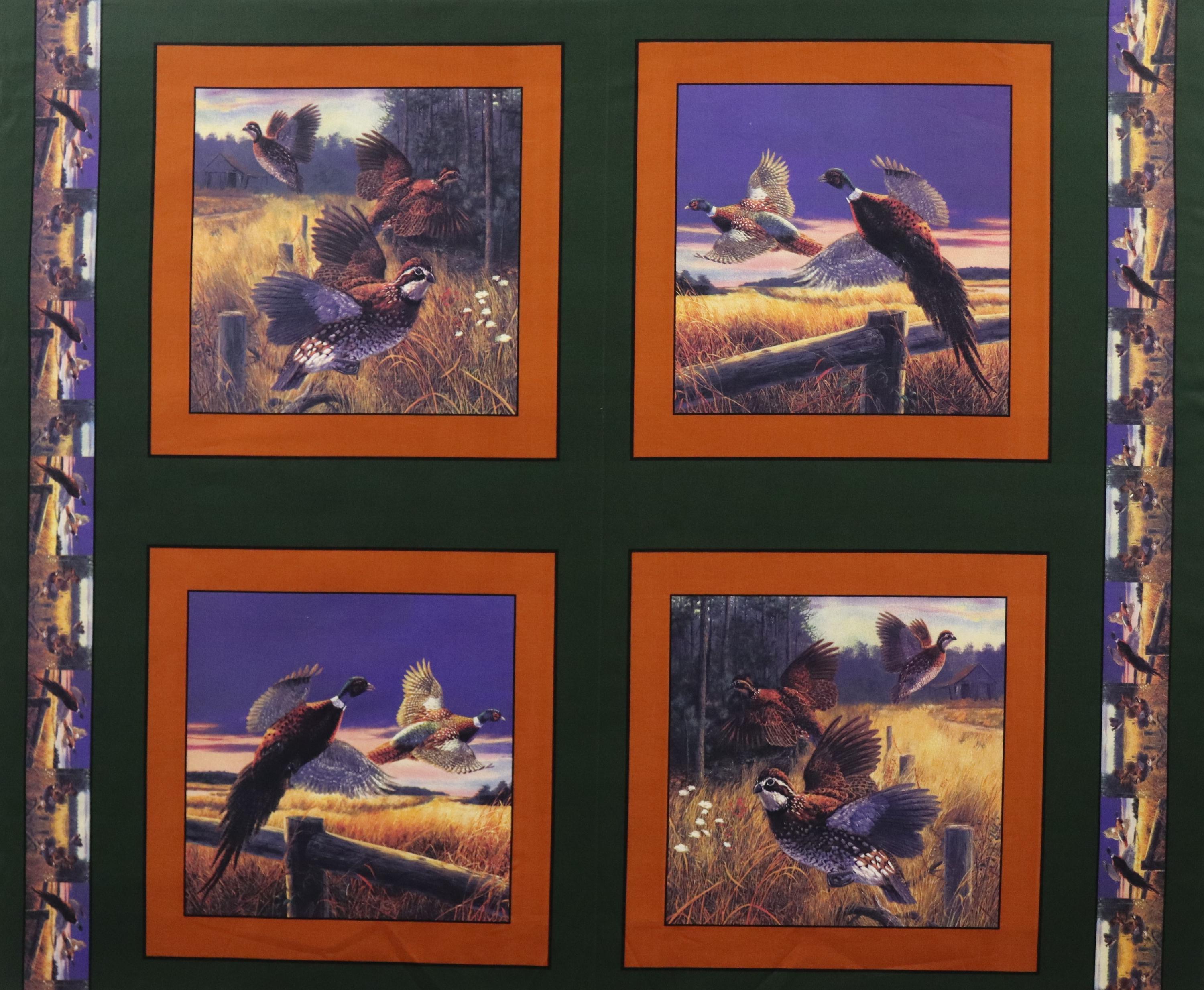 Anglers Delight Pillow Fabric Panel ~ Marshal Dry Goods