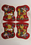 2 Big Red Teddy Bear Stockings ~ Rose & Hubble