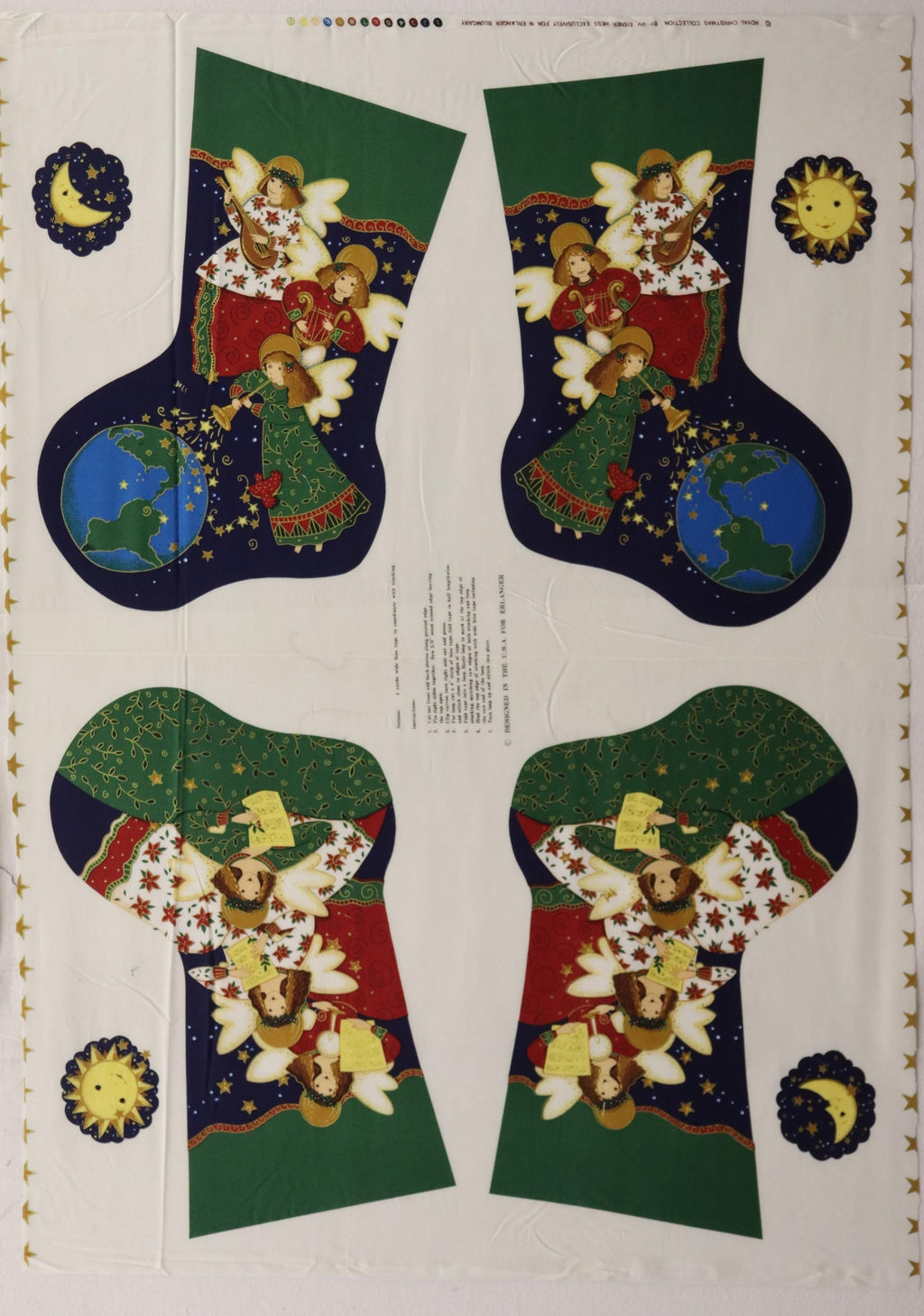 Royal Christmas Collection Angel Fabric Stockings