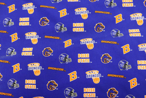 Boise State Basketball and Football Quilt Fabric by Sykel Enterprises