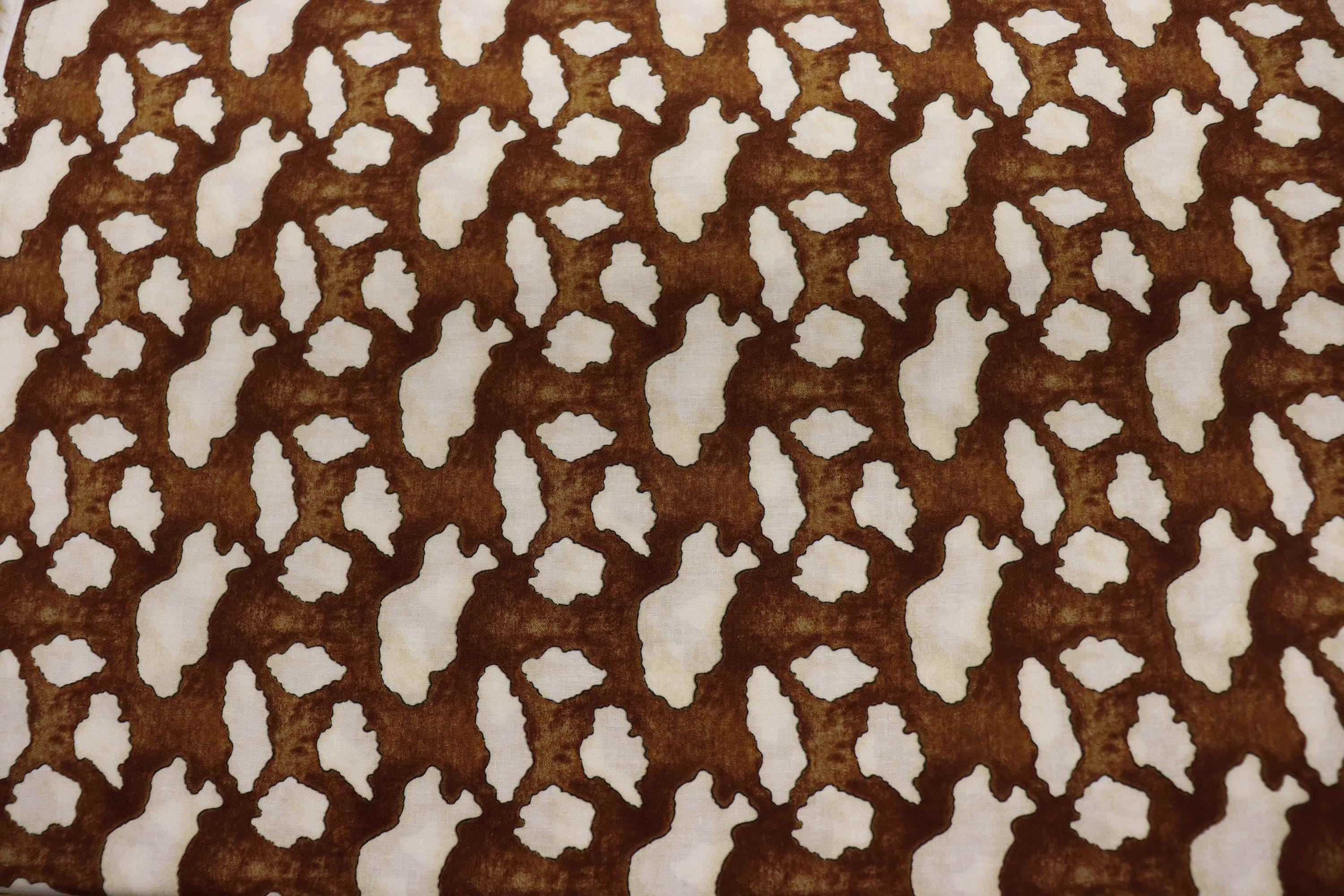 Home on the Range Brown Cow Print Quilt Fabric by Blank Quilting Corp