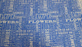 Cottage Joy Blue Background Flower Words Quilt Fabric By Windham Fabric