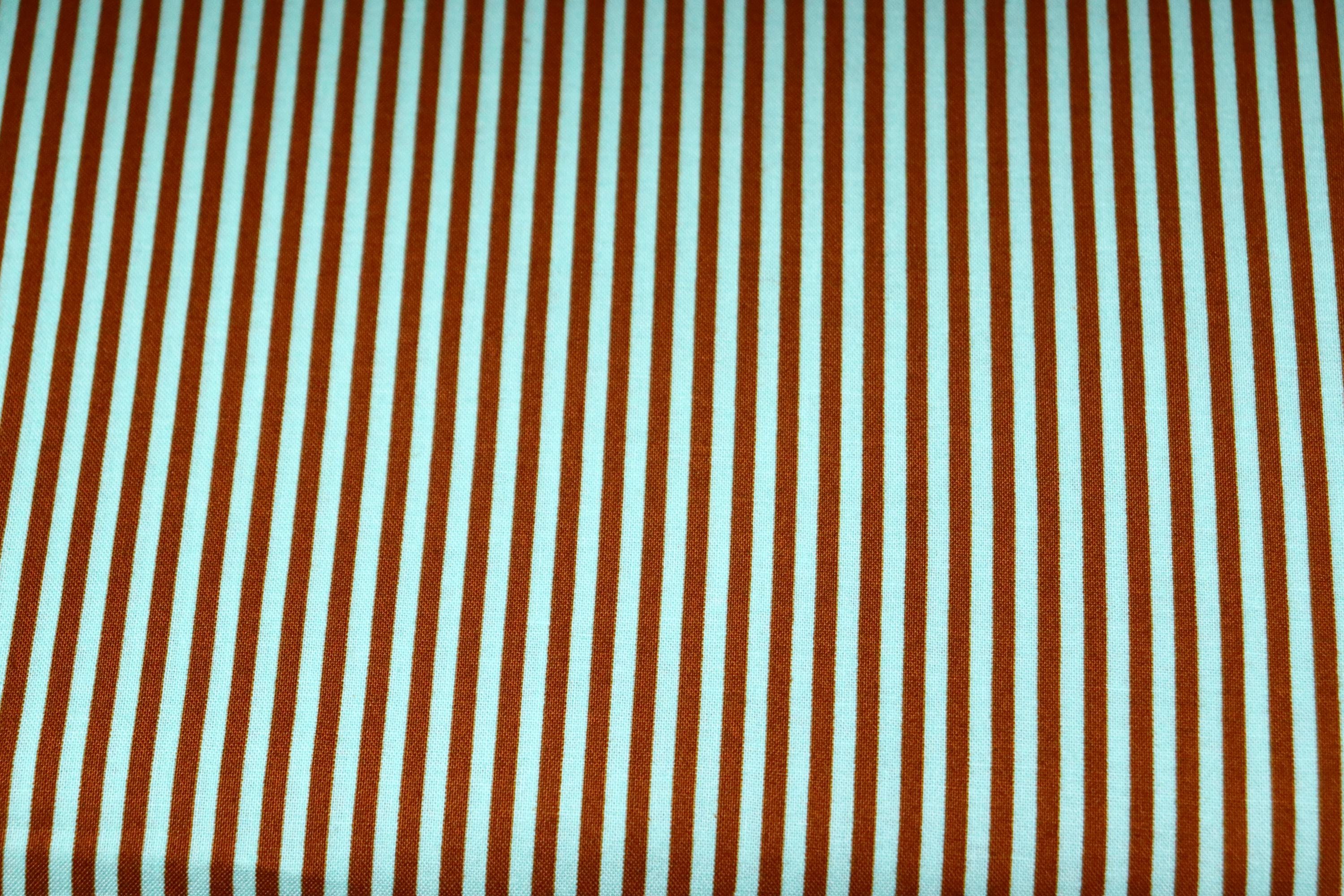 Green with Brown Stripes Quilt Fabric