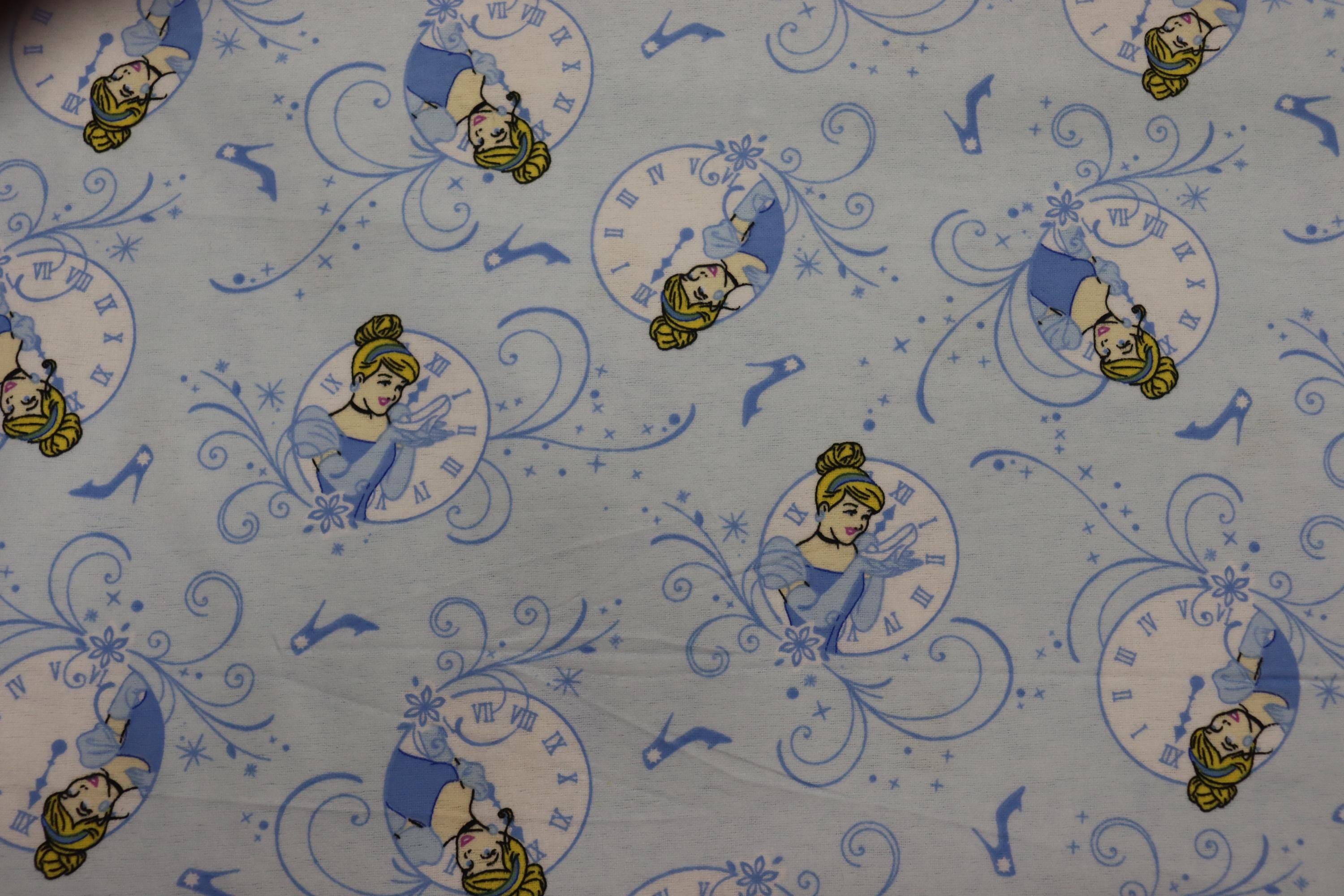 Cinderella Allover Cotton Flannel By Springs Creative Fabrics