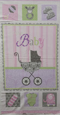 Precious Baby Flannel Quilt Fabric Panel By Studio E Fabrics