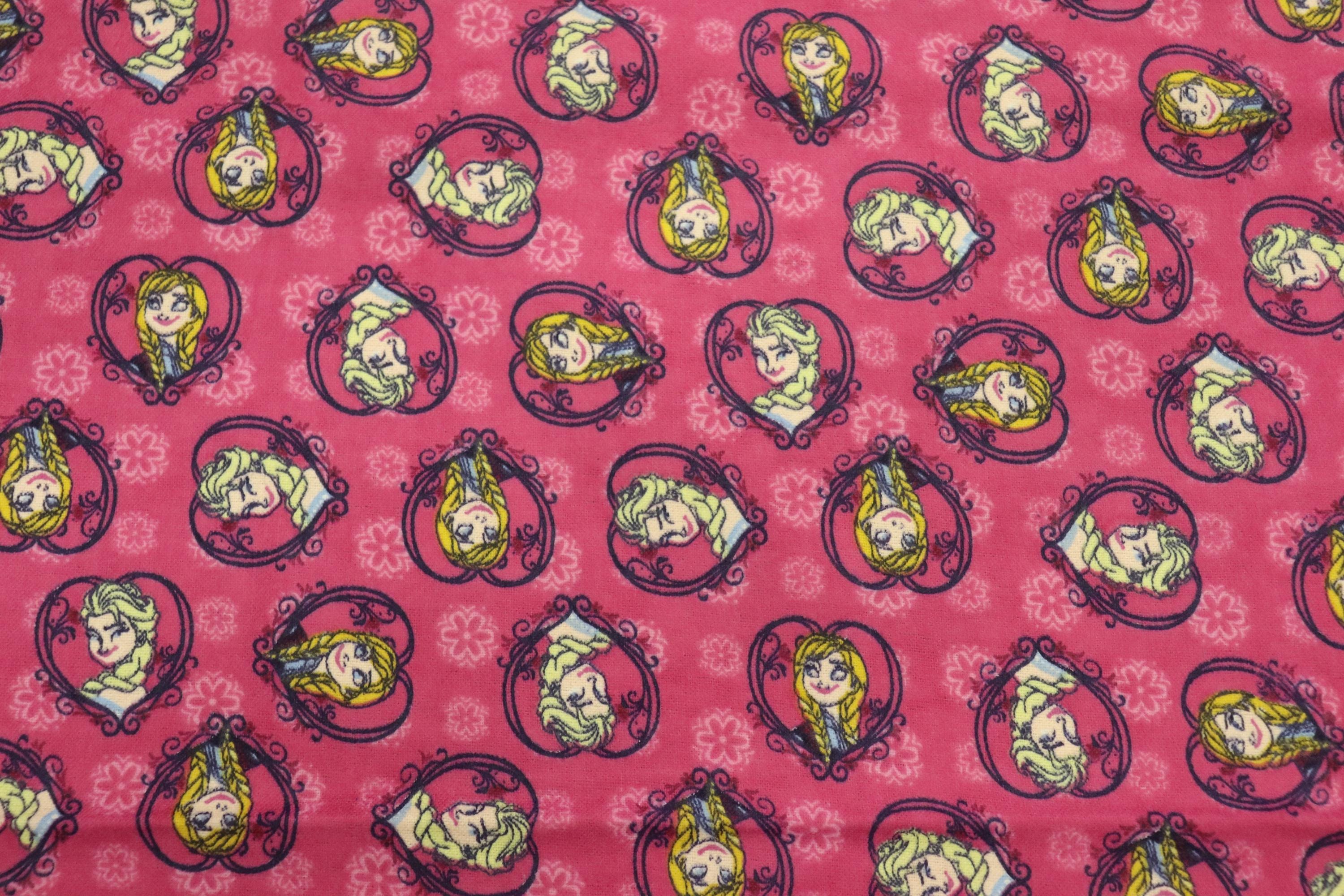Disney Elsa and Anna Cotton Flannel By Springs Creative Fabrics
