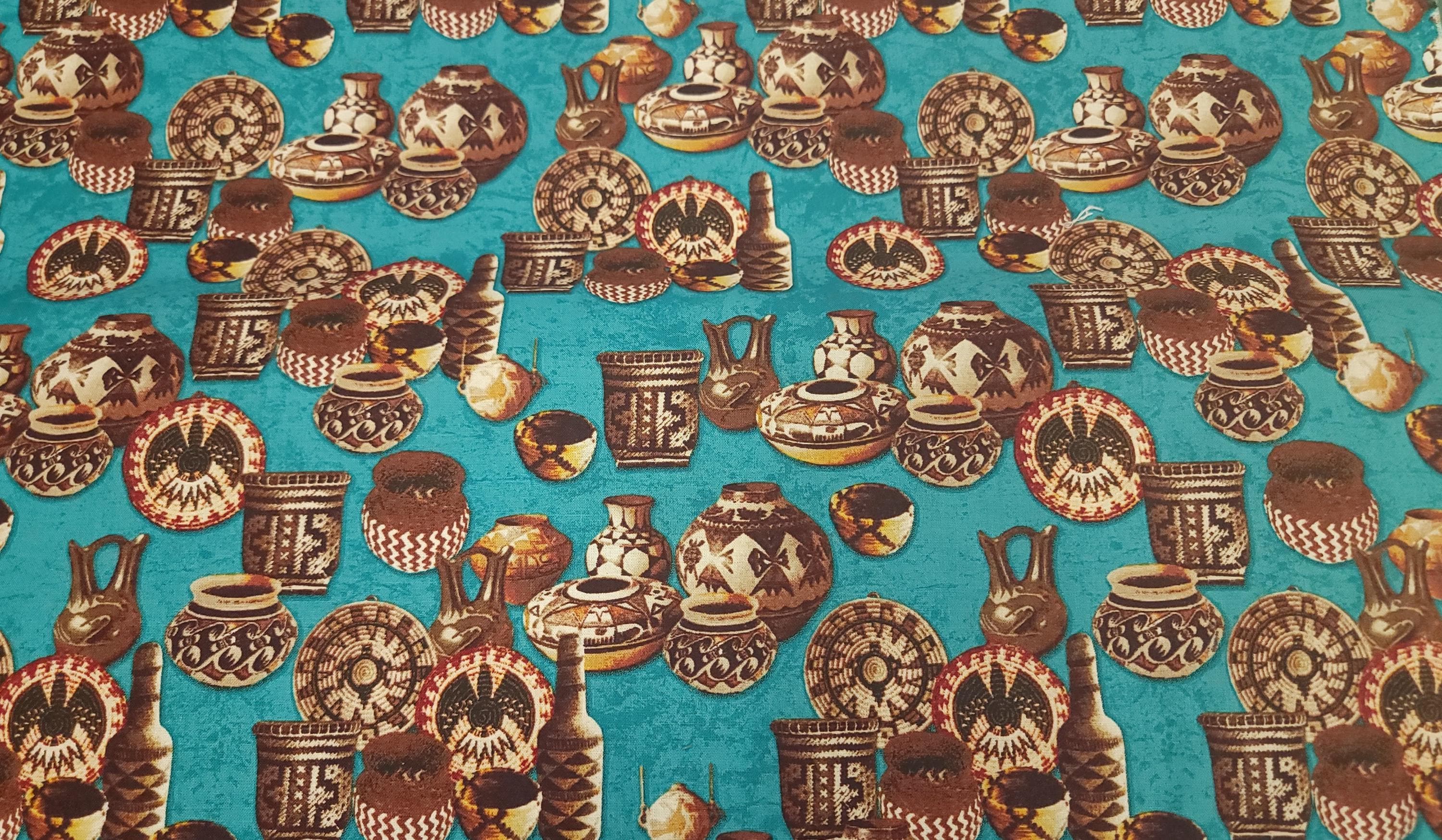 Adobe Aztec Pots Quilt Fabric By Windham Fabrics