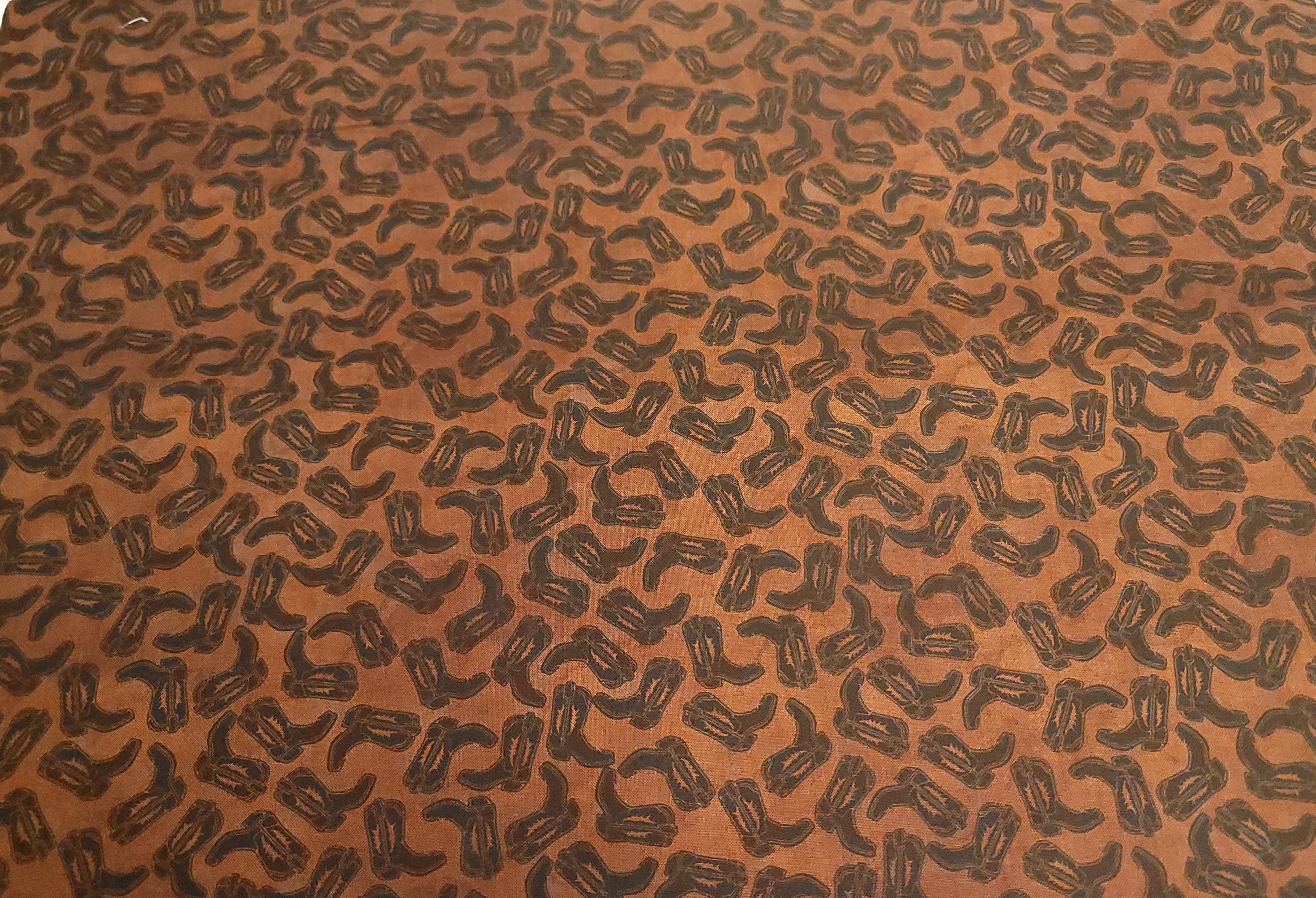 Western Essentials Cowboy Boots Quilt Fabric By Blank Quilting