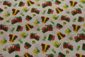 Christmas Packages White Background Quilt Fabric By A.E. Nathan Co.