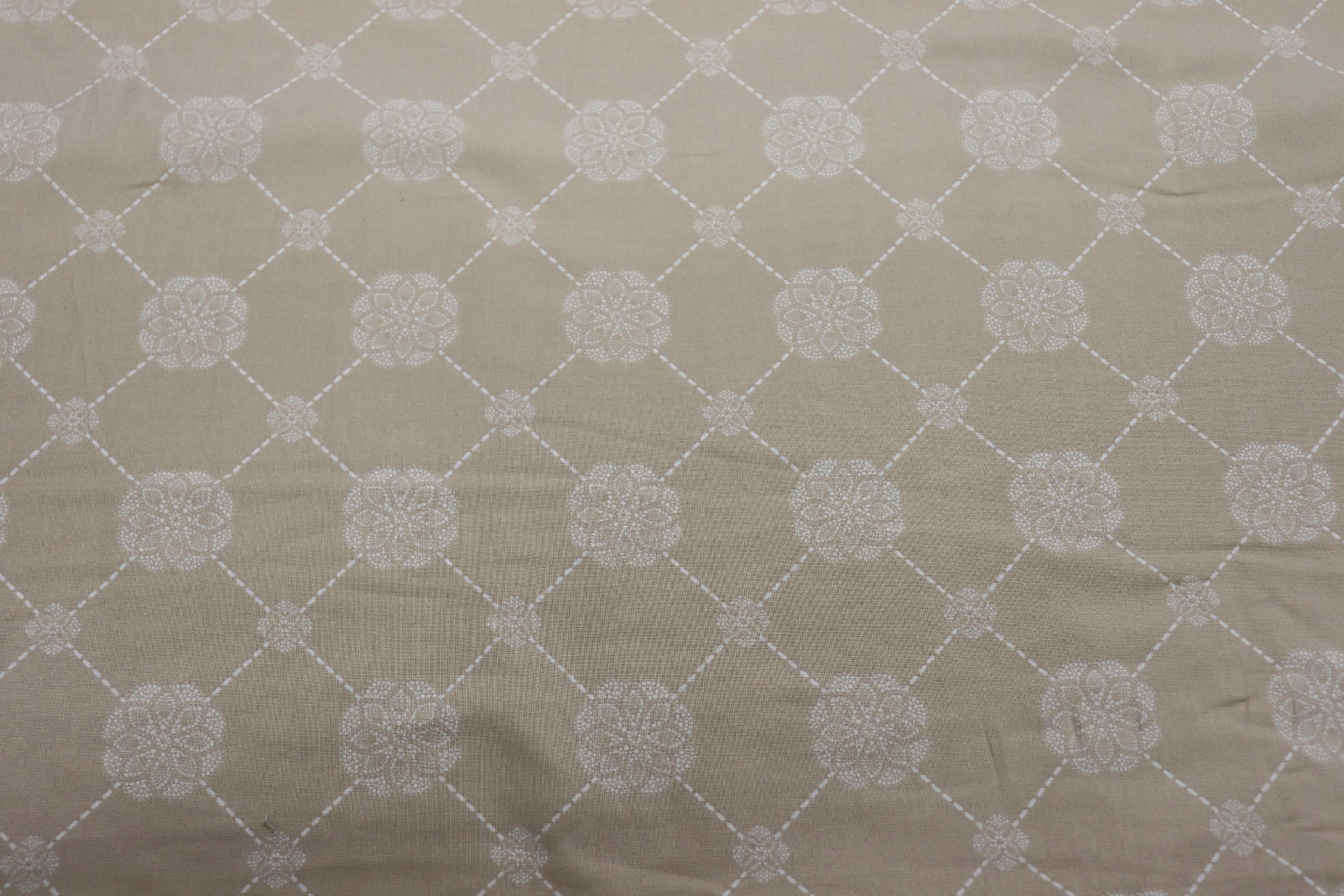 High Tea Collection Pink with White Flower and Diamond Pattern Quilt Fabric By Liecen