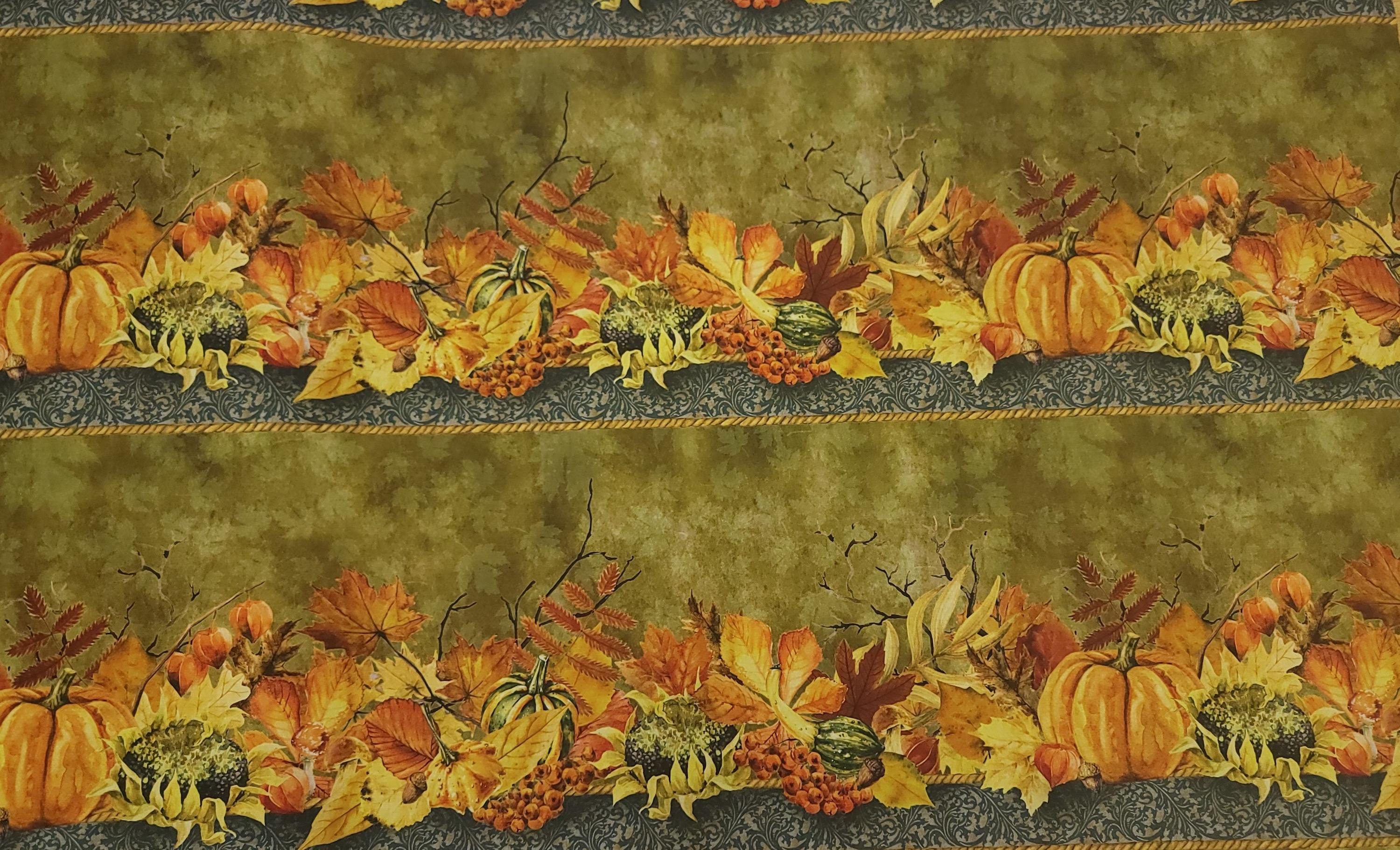 Our Autumn Friends Fall Border Quilt Fabric By In The Beginning Fabrics