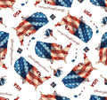 Letters From Home Main White Quilt Fabric By Riley Blake Fabrics