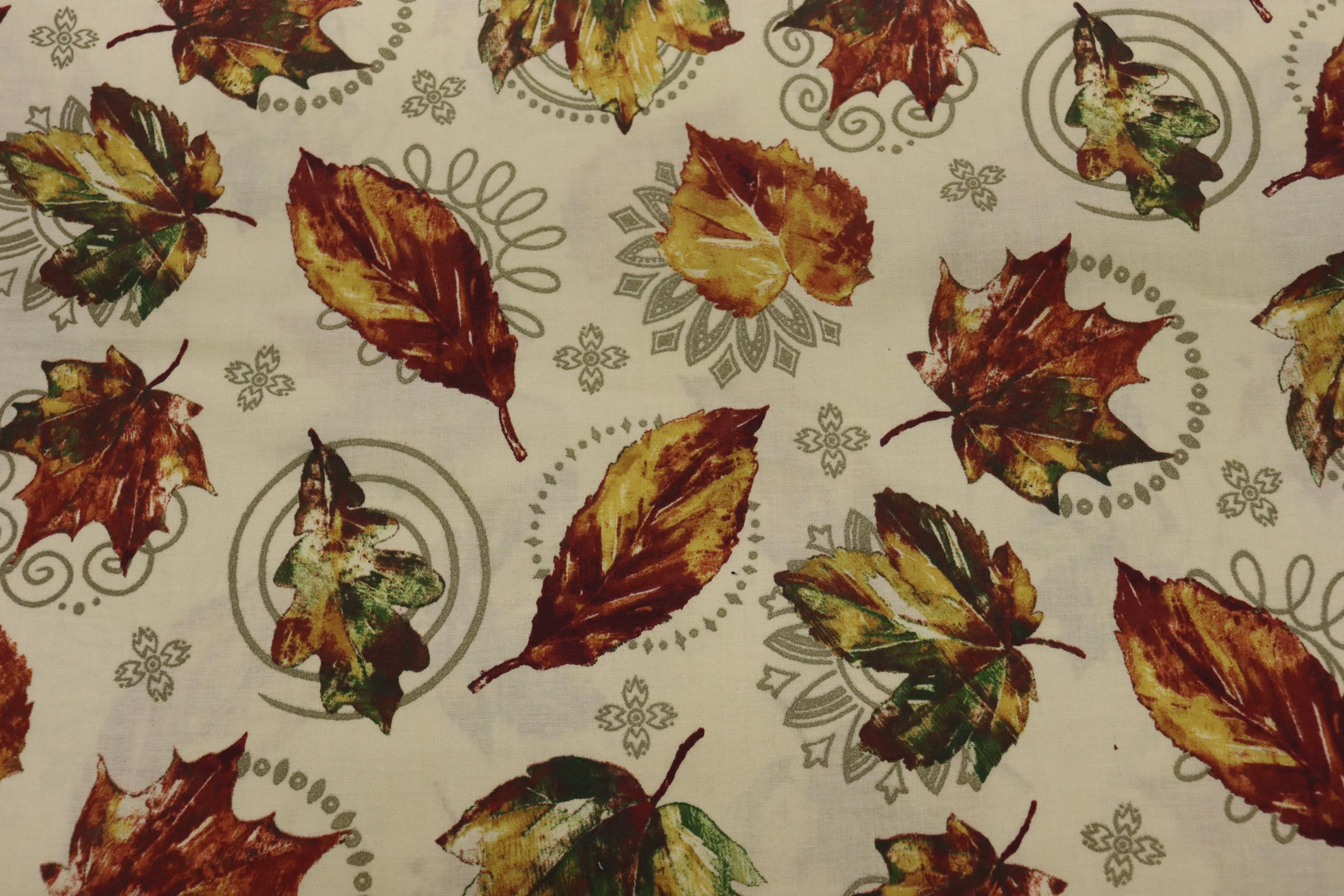 Harvest Fall Leaves Quilt Fabric By VIP by Cranston