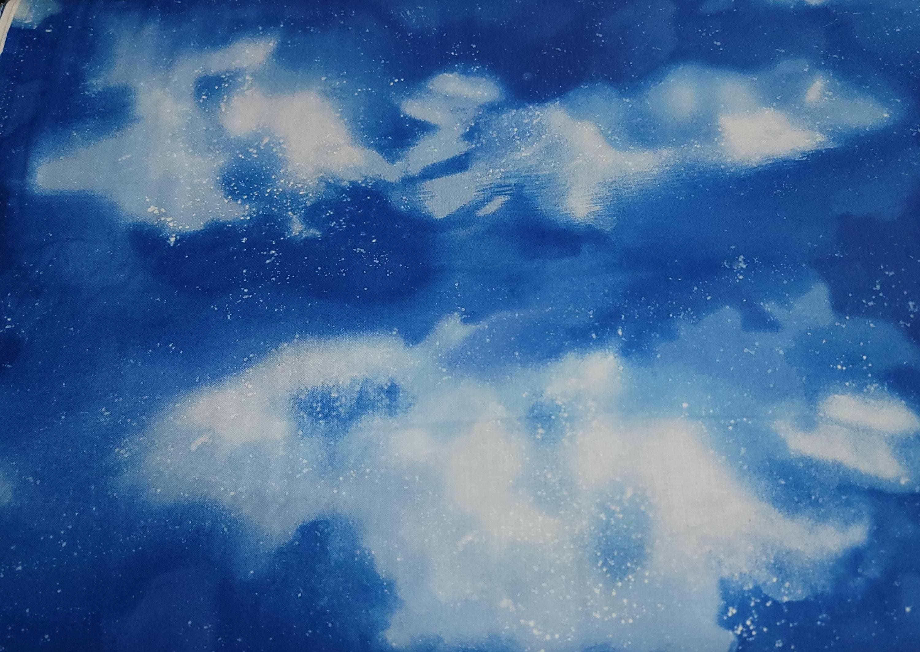 Galaxy Sky Cobalt Quilt Fabric By Kanvas Studios